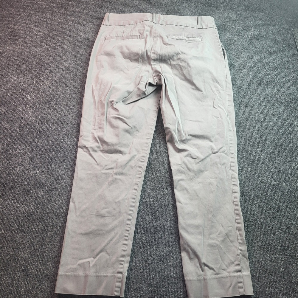 Banana Republic Women Stretch Slim Chino Pants Size 0 Gray Khaki Ankle Workwear - Picture 8 of 8
